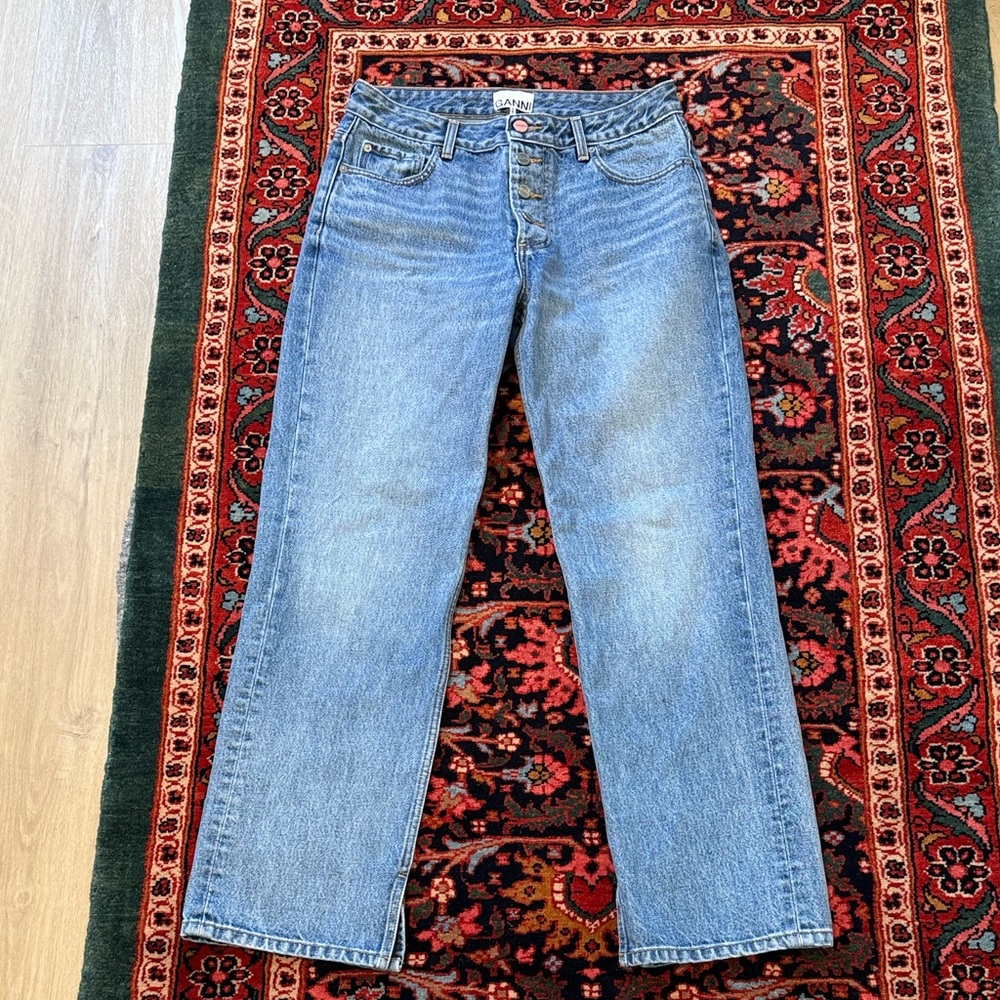 Ganni Lovy Straight Leg Jeans